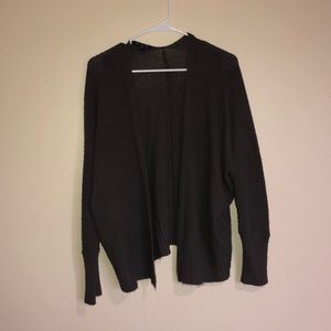 Gray cable knit sweater